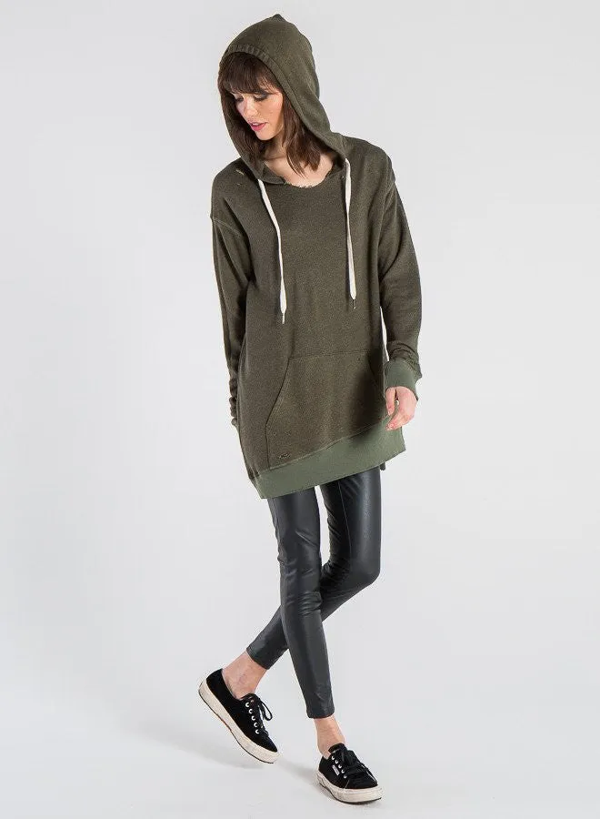 n:Philanthropy - Barrie Pullover Hoodie Sweatshirt in Moss