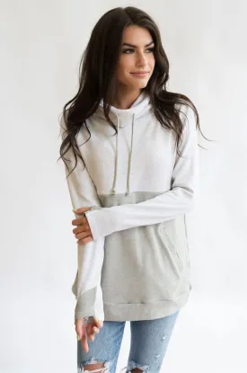 Nursing Sweatshirt Pullover | Light Grey