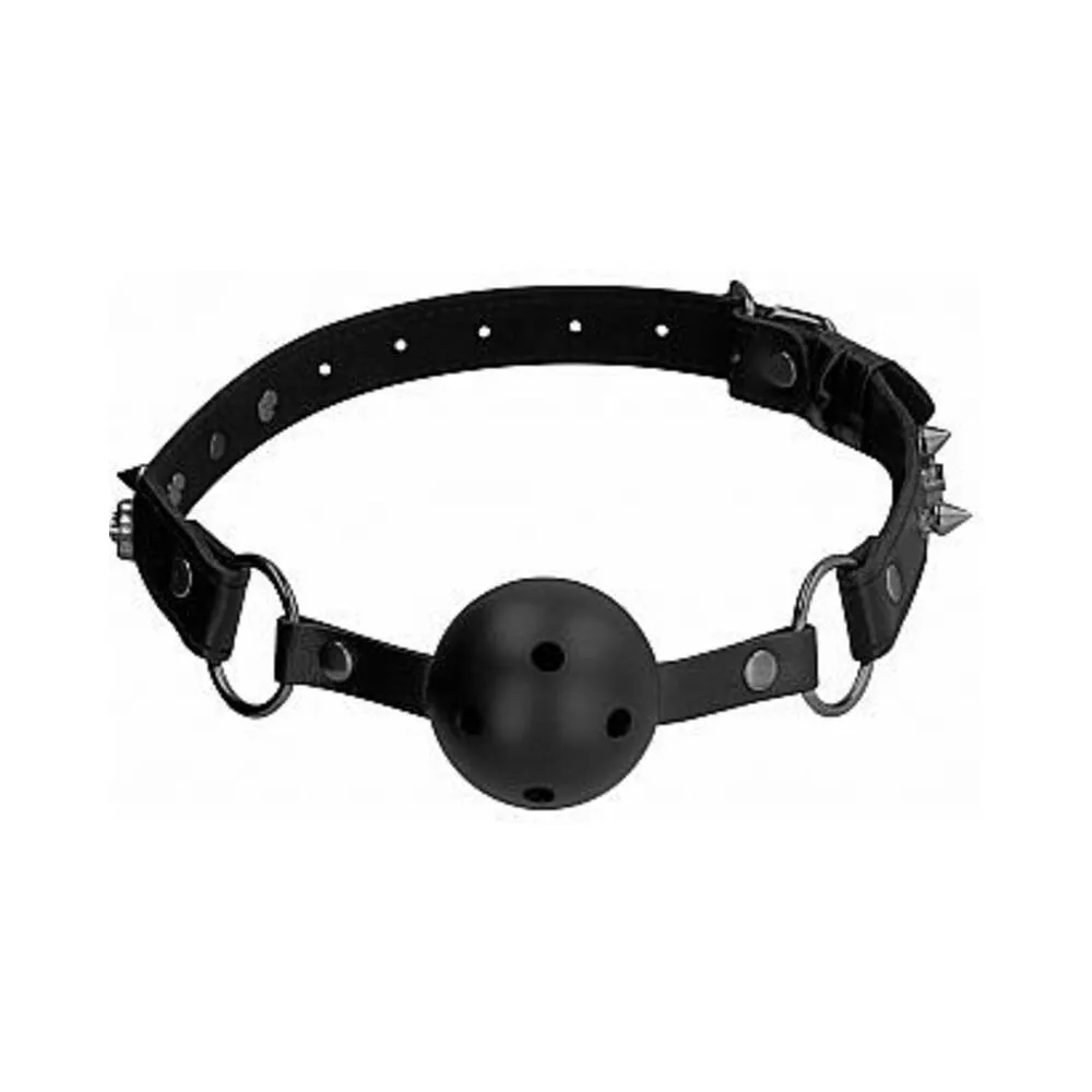 Ouch! Skulls & Bones Breatheable Ball Gag Black