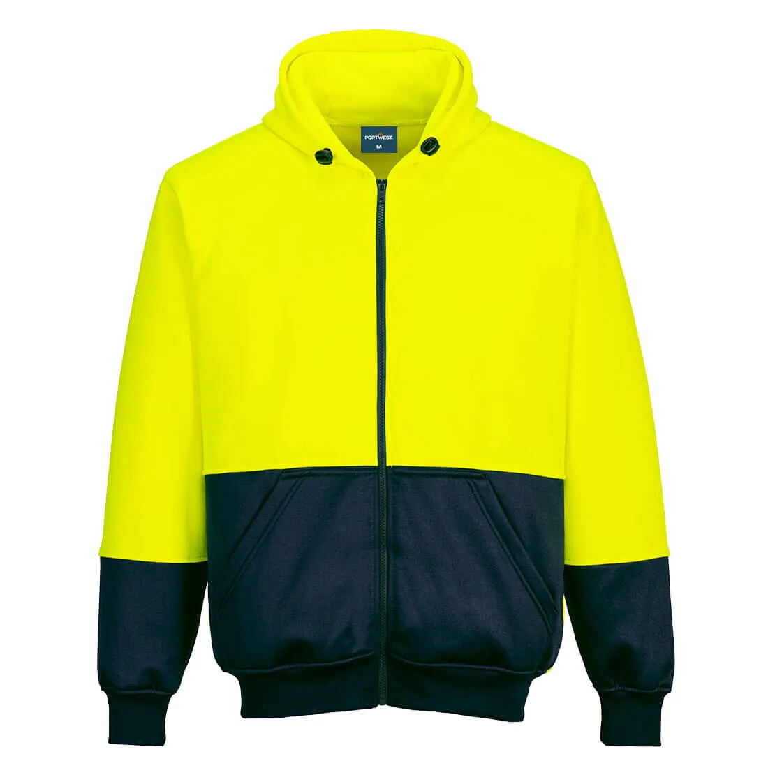 Portwest Hi-Vis Two-Tone Zip Hoodie (B327)