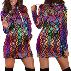 Rainbow Healing | Women's Hoodie Dress | Hakan Hisim