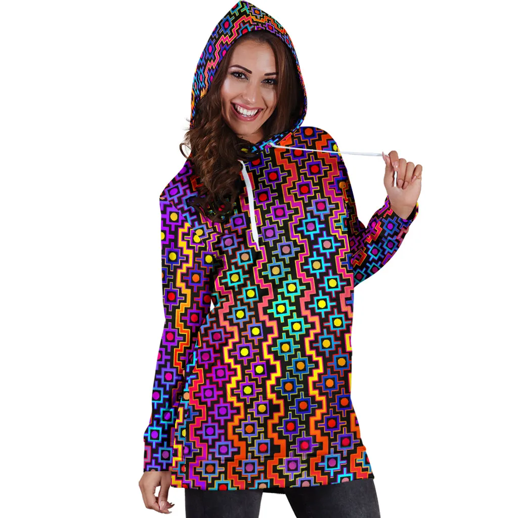 Rainbow Healing | Women's Hoodie Dress | Hakan Hisim