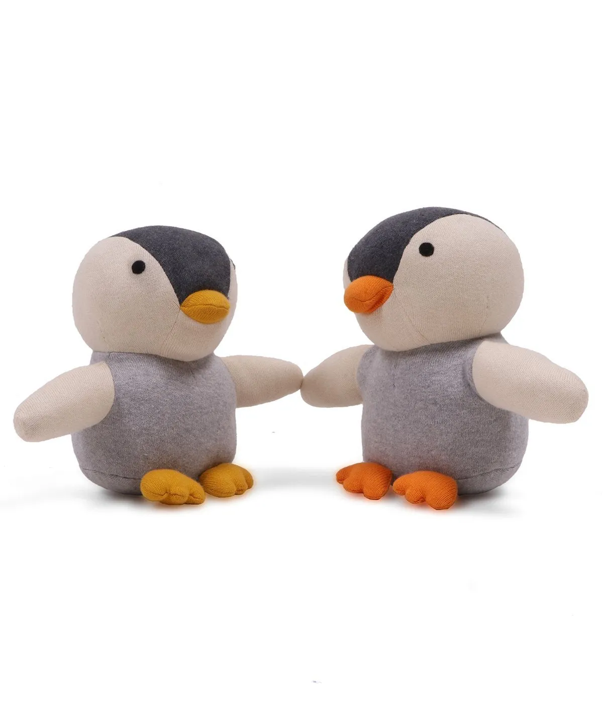 Rocky - The Penguin Multicolor 100% Cotton Knitted Stuffed Soft Toy for Babies / Kids