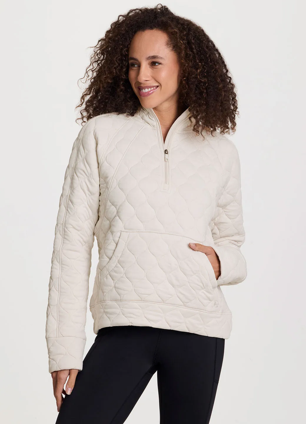 Sequim Quilted 1/4 Zip Pullover