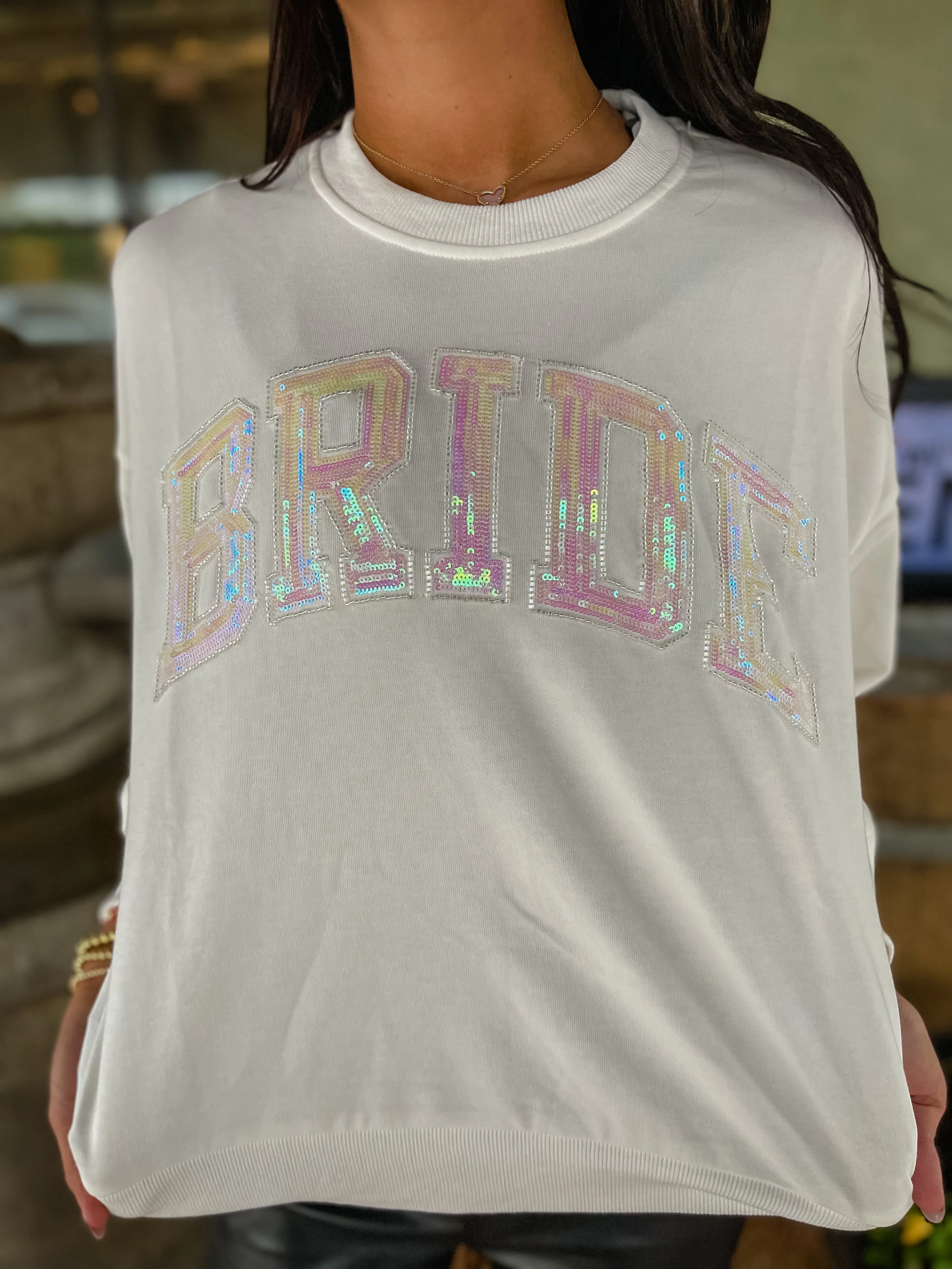 Sequin BRIDE Sweatshirt