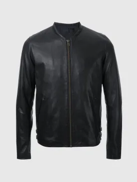 Sleek Rider Men's Black Jacket