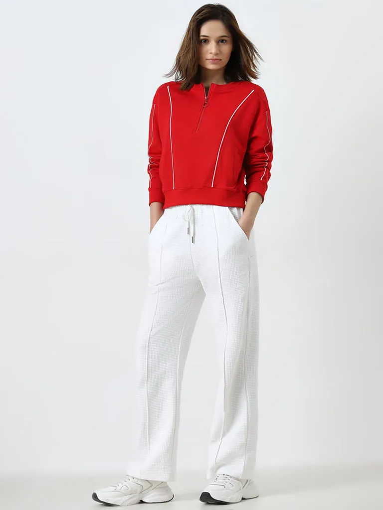 Studiofit Red Cotton Sweatshirt