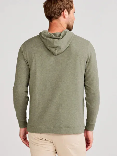 tasc Performance Men's Venture Fleece Hoodie in Cactus Heather