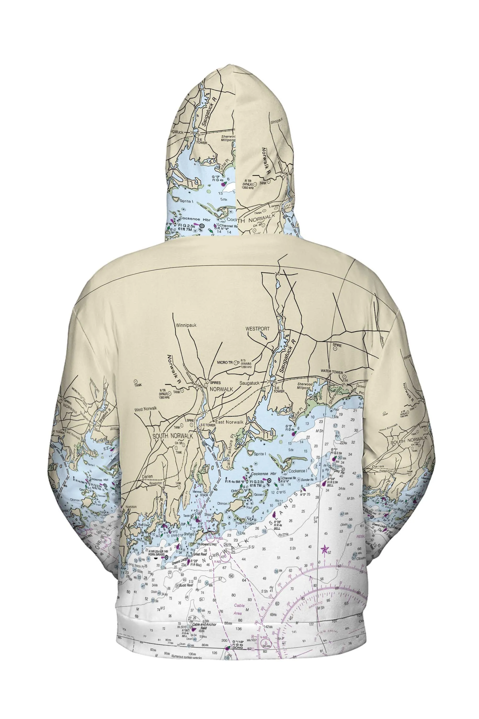 The Norwalk Navigator Lightweight Hoodie Sweatshirt