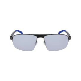 Trendy Semi-Rim Metal Sunglasses - Graphite