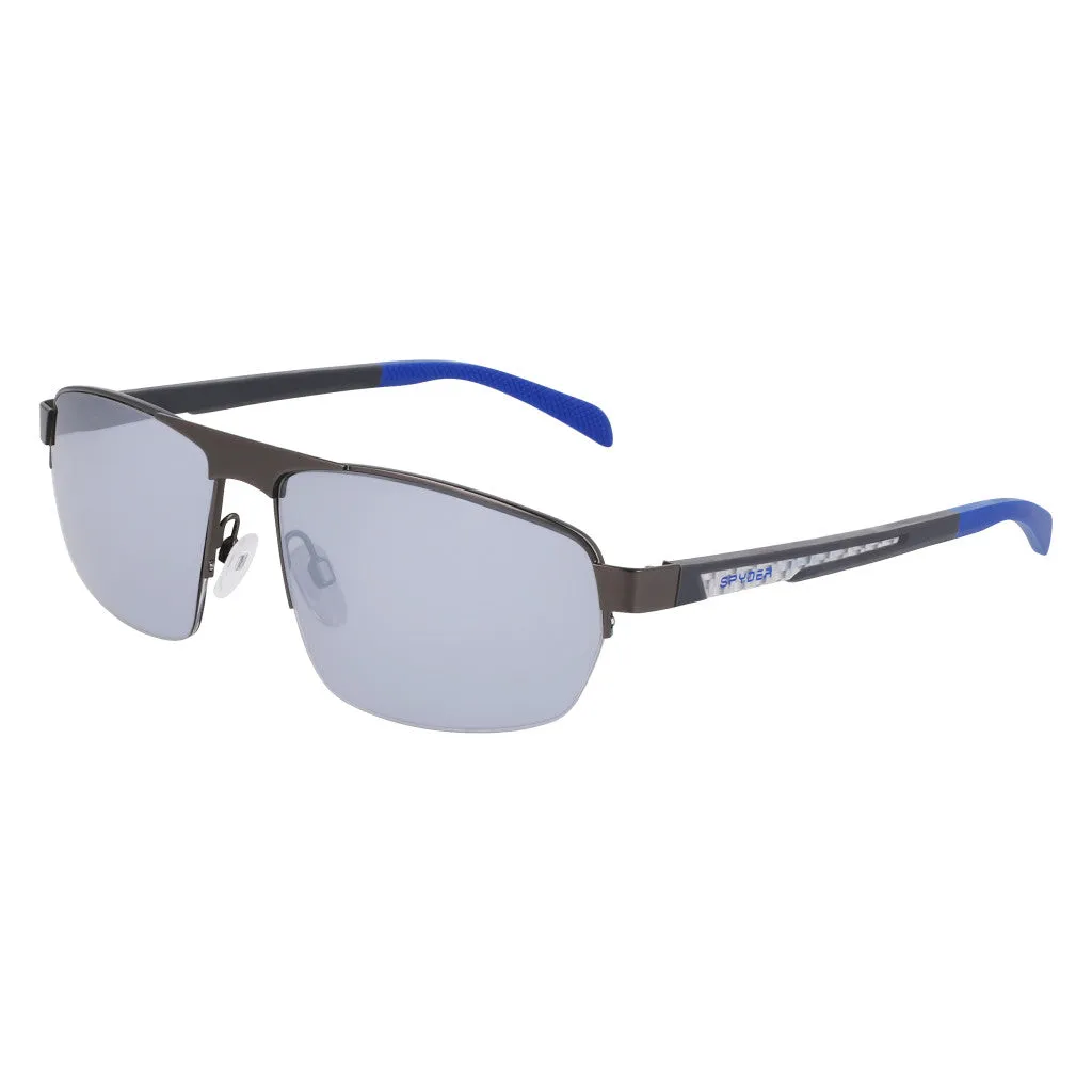 Trendy Semi-Rim Metal Sunglasses - Graphite