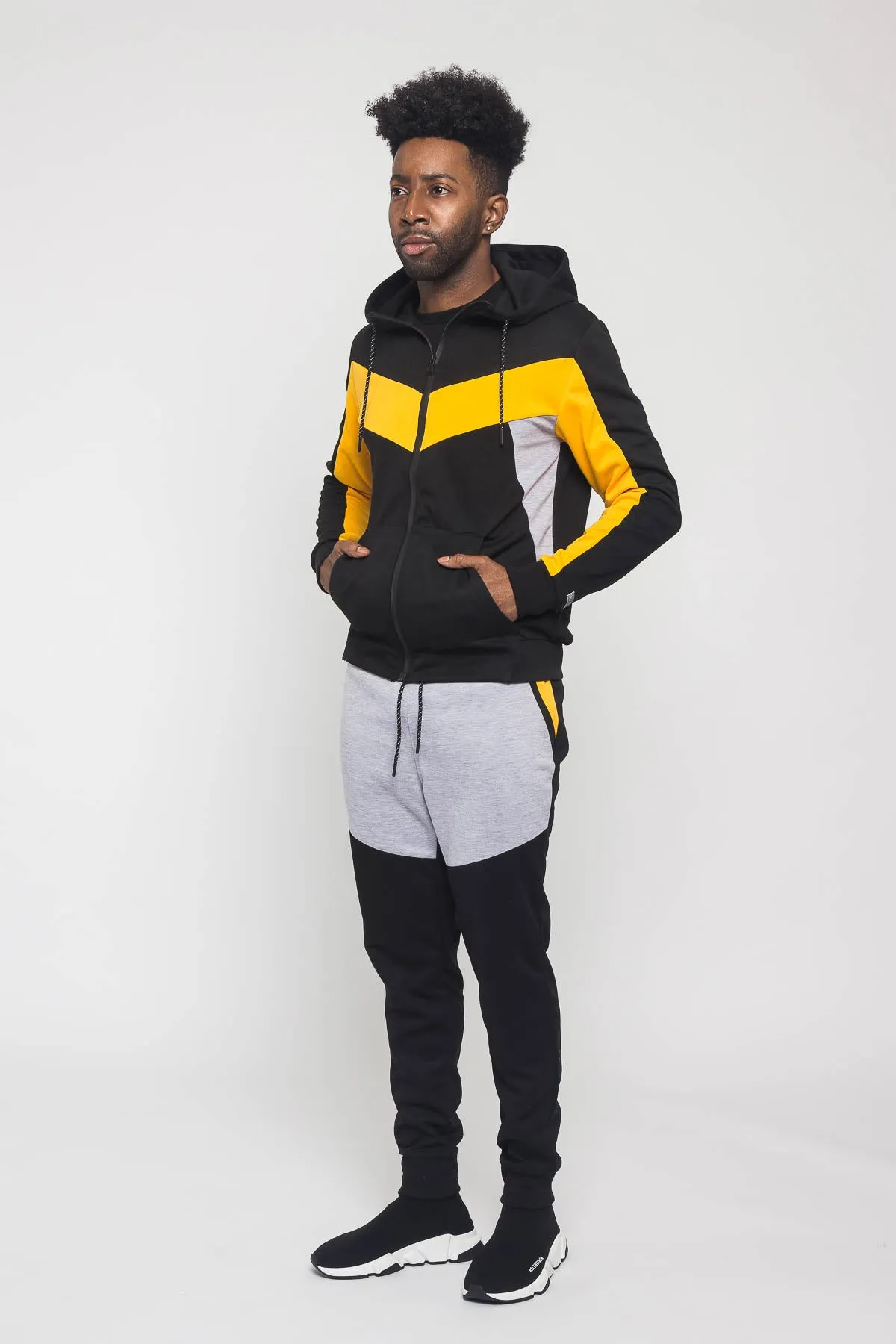 Tri Colored Tracksuit Set