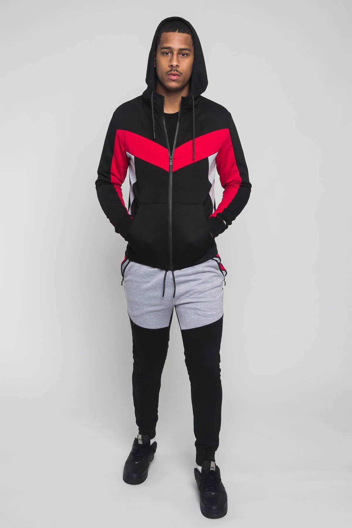 Tri Colored Tracksuit Set