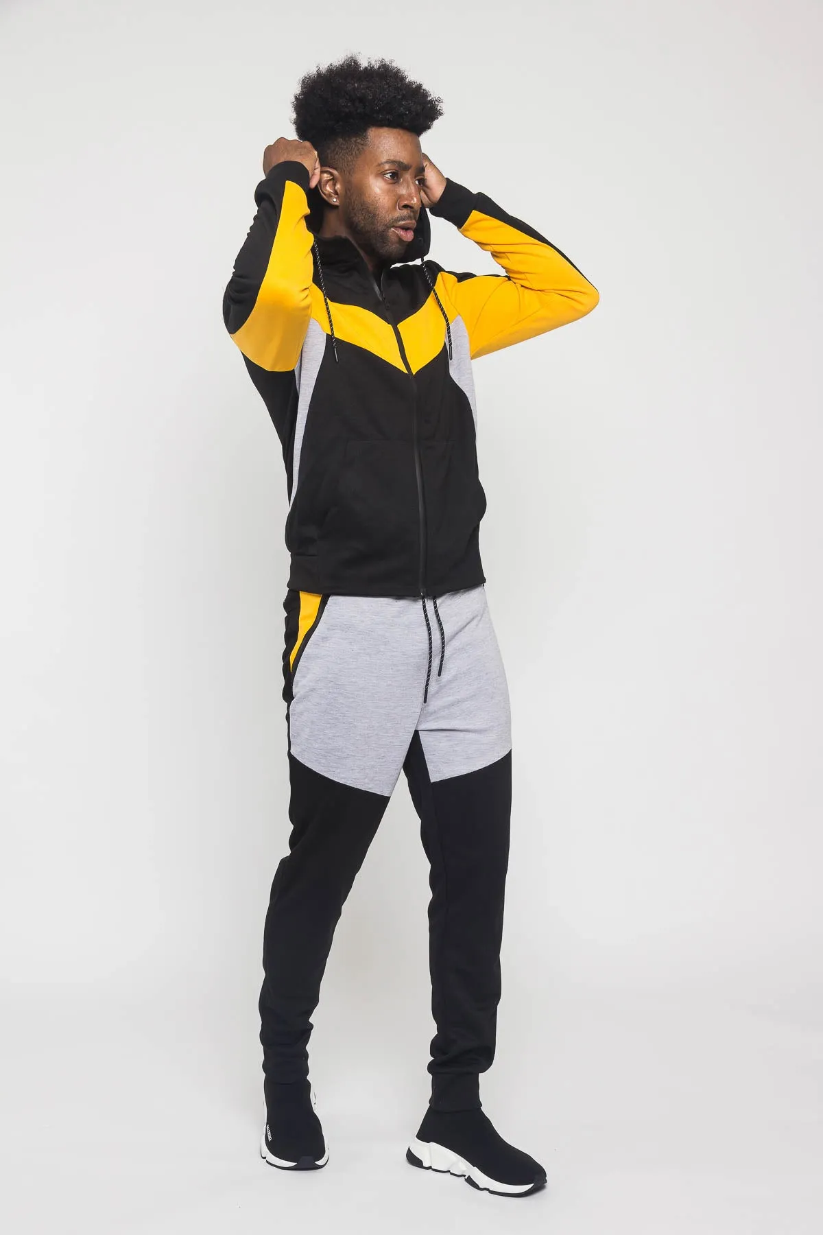 Tri Colored Tracksuit Set