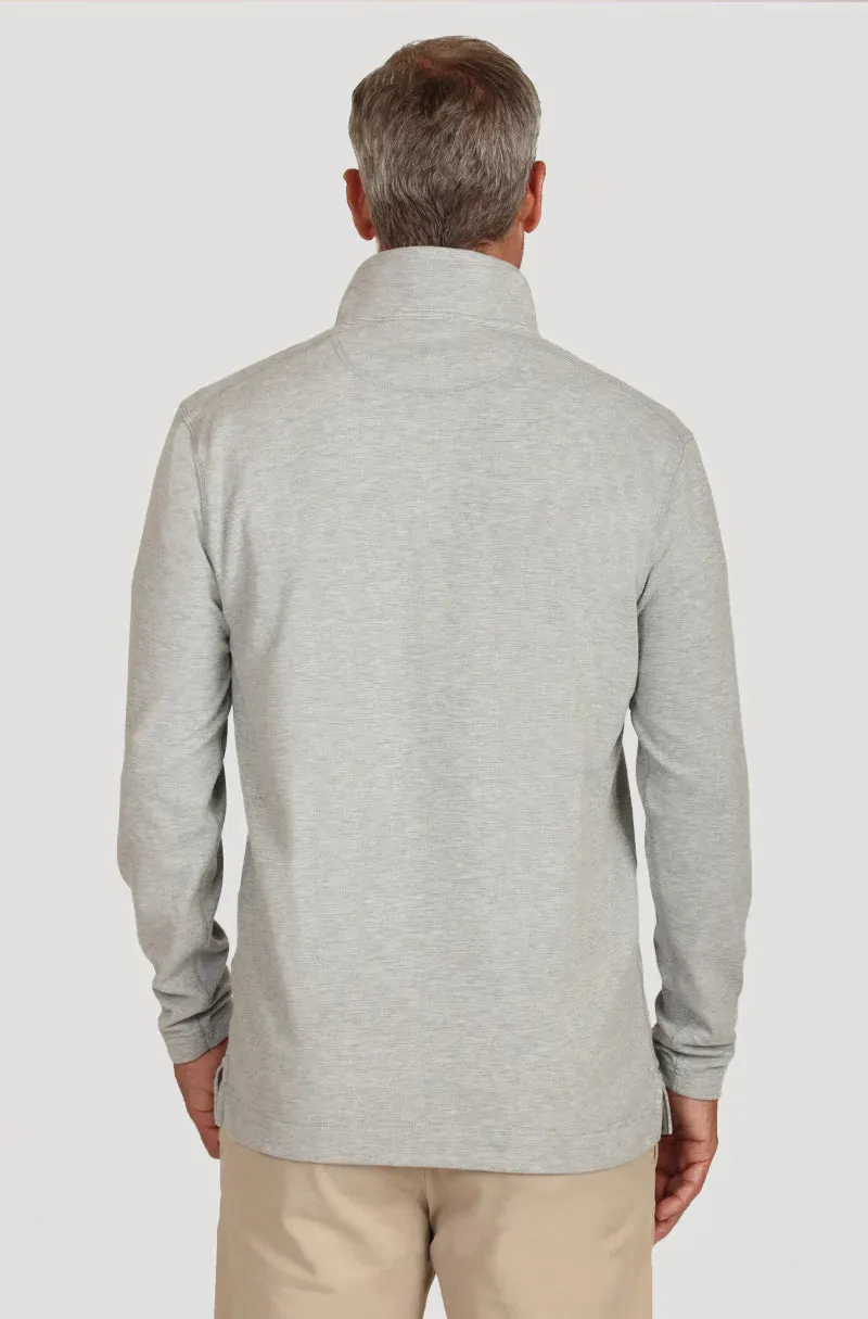 True Grit Men's Daybreak Zip Pullover in Grey