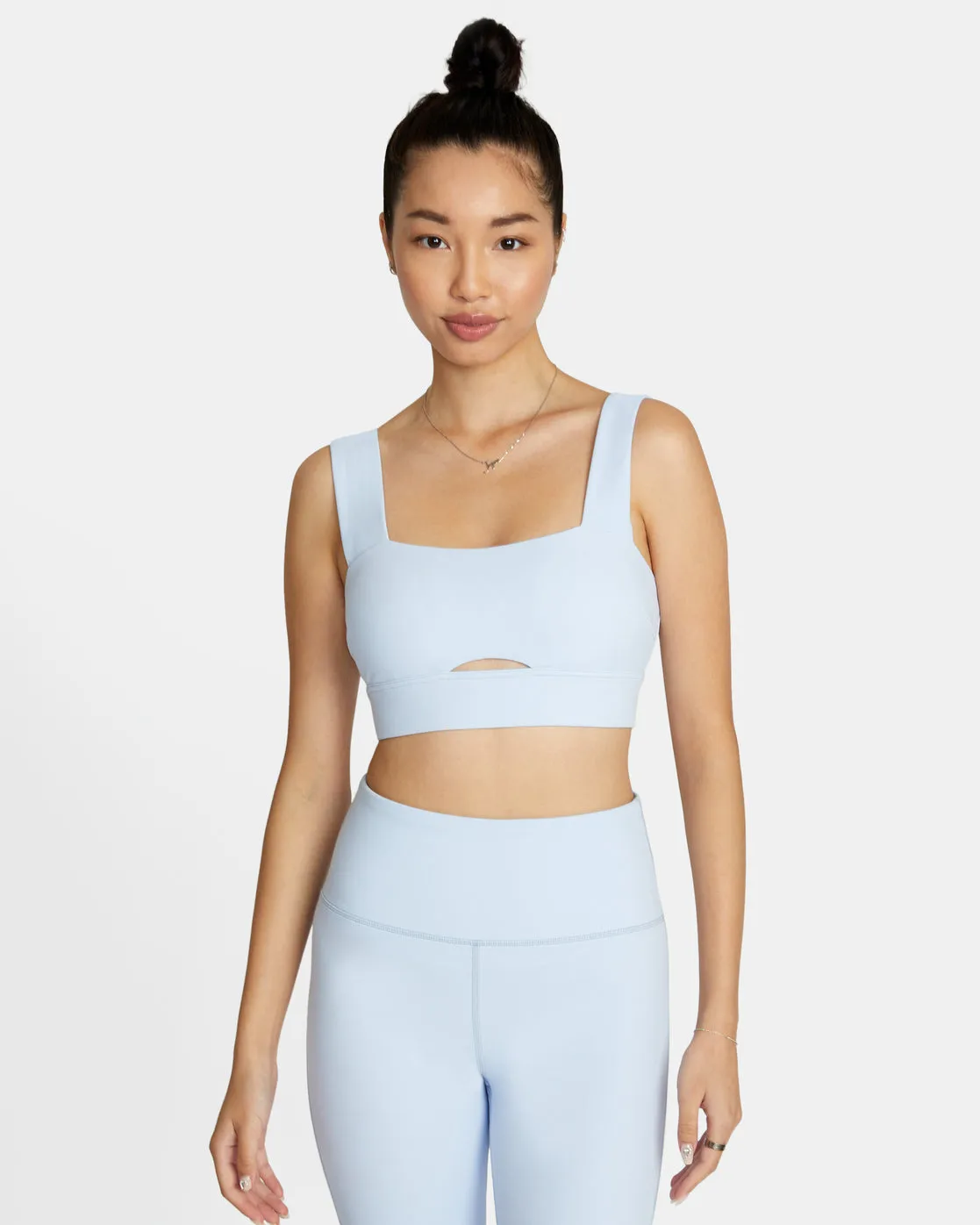 Wide Strap Sports Bra - Halogen Blue