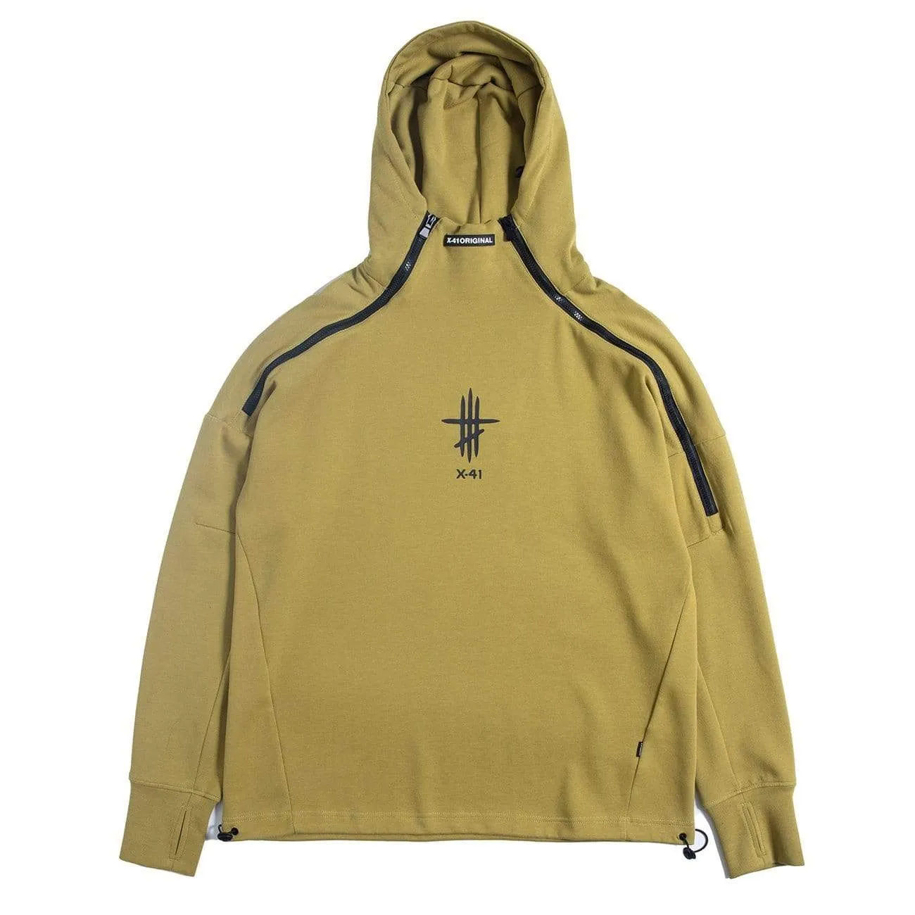 WLS Functional Double Zipper Turtleneck Hoodie