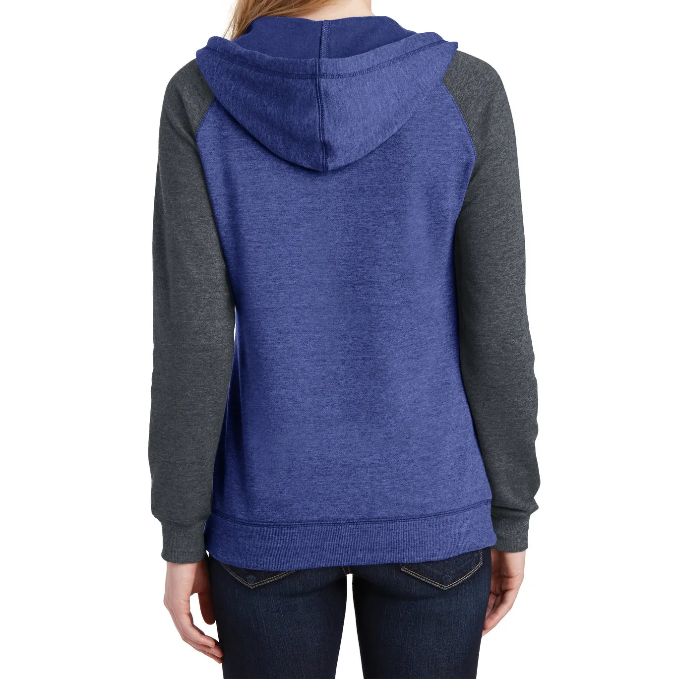 Women's Juniors Lightweight Fleece Raglan Hoodie