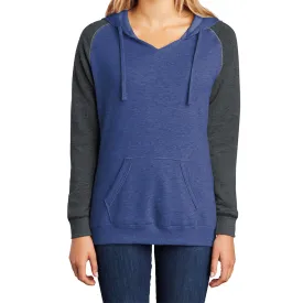 Women's Juniors Lightweight Fleece Raglan Hoodie