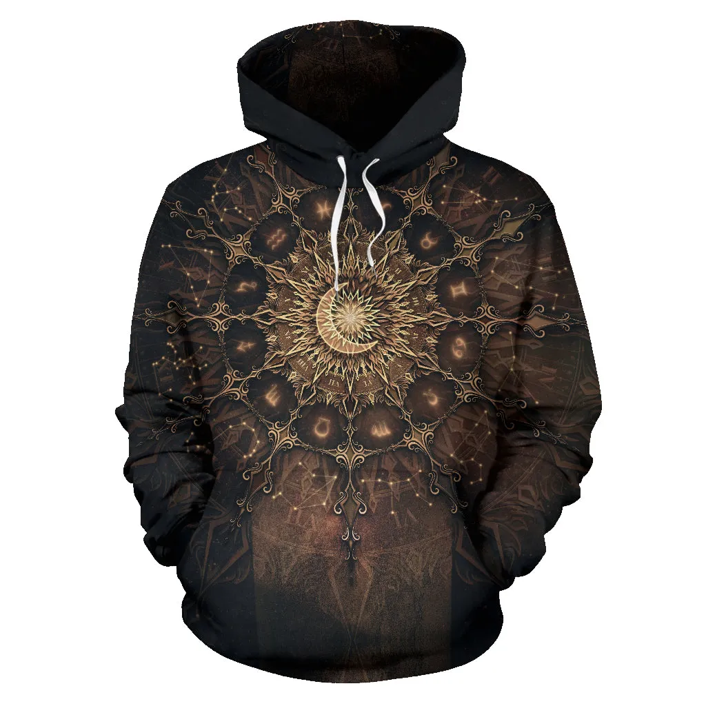 Zodiac Calendar Mandala - Earth | Hoodie | Mandalazed