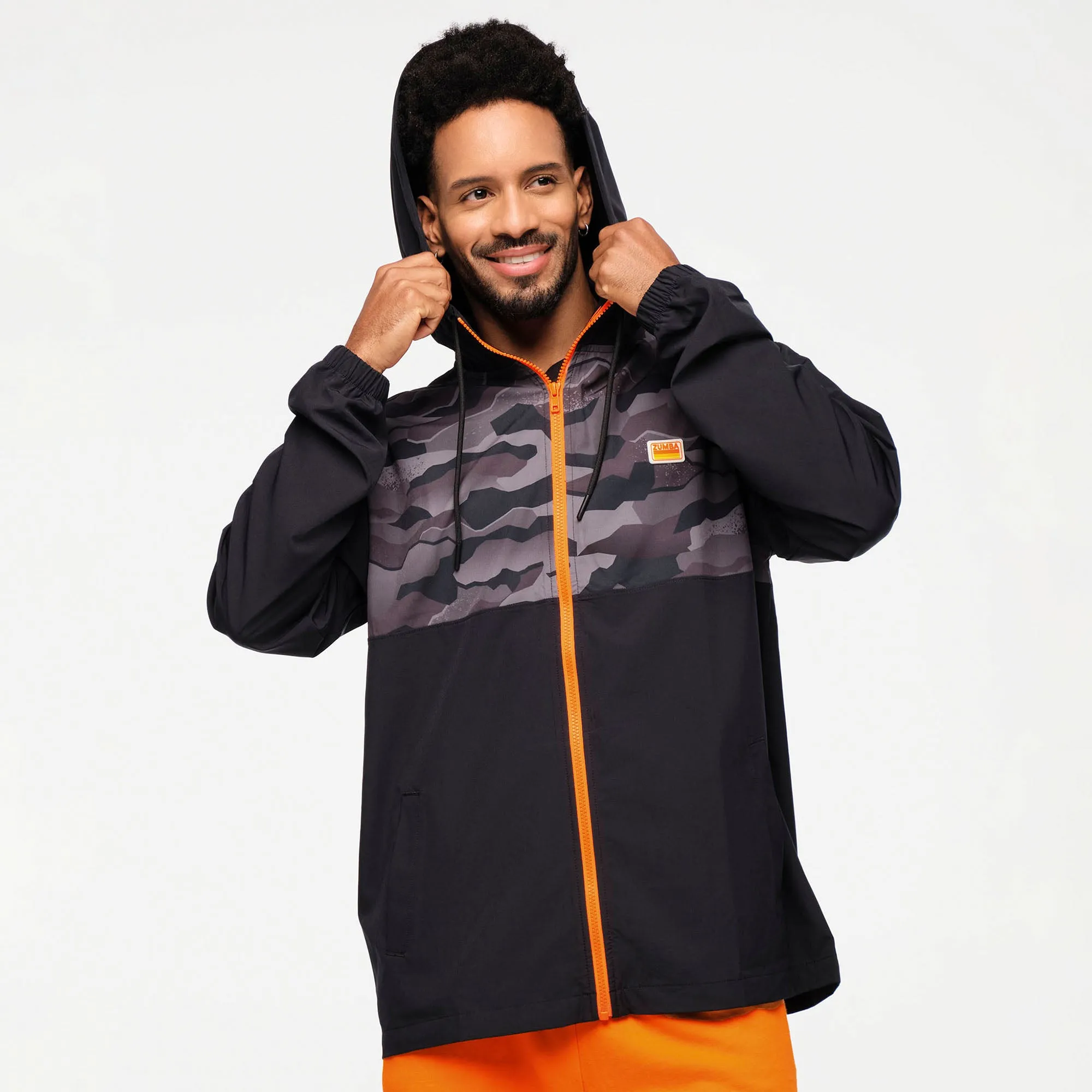 Zumba® Explore Men's Hooded Windbreaker Jacket