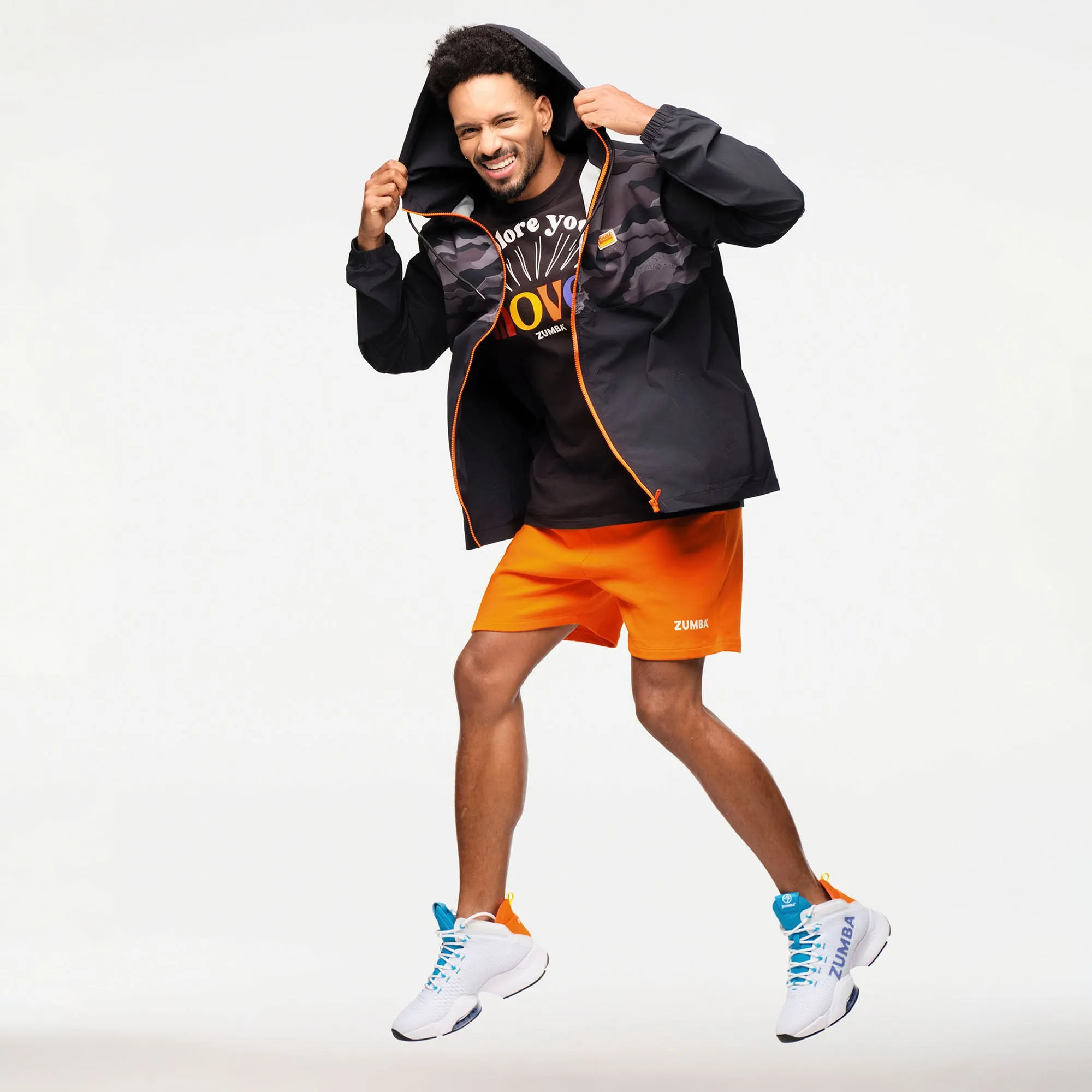 Zumba® Explore Men's Hooded Windbreaker Jacket